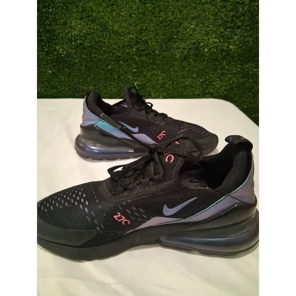 Nike Air Max 270 GS Throwback Future Black Laser Fuchsia Sz 7Y Wmns 8.5